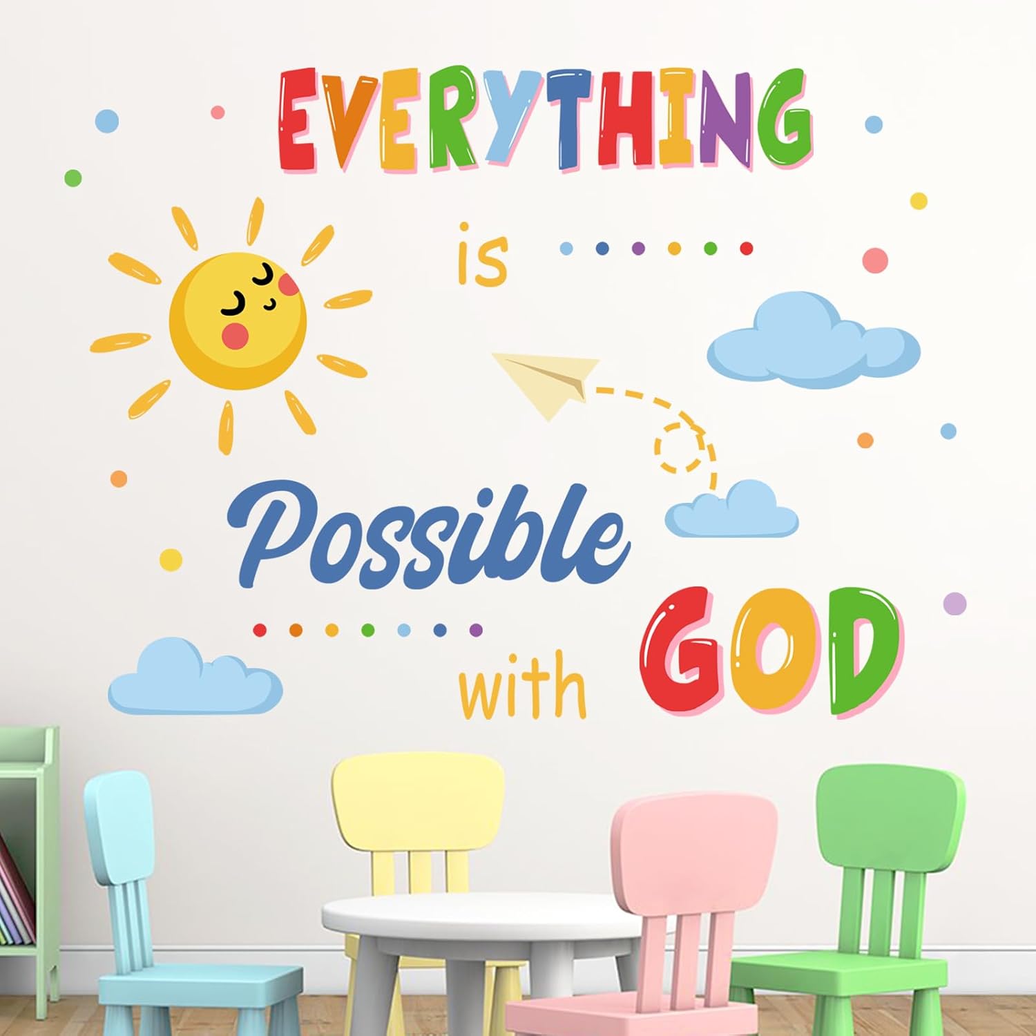Wall Decal Nursery - Inspirational Everything is Possible Wall Decals,