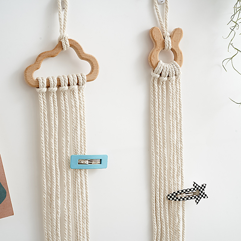 Baby Nursery Girl Room - Wooden Hair Clips Holder Baby Girls