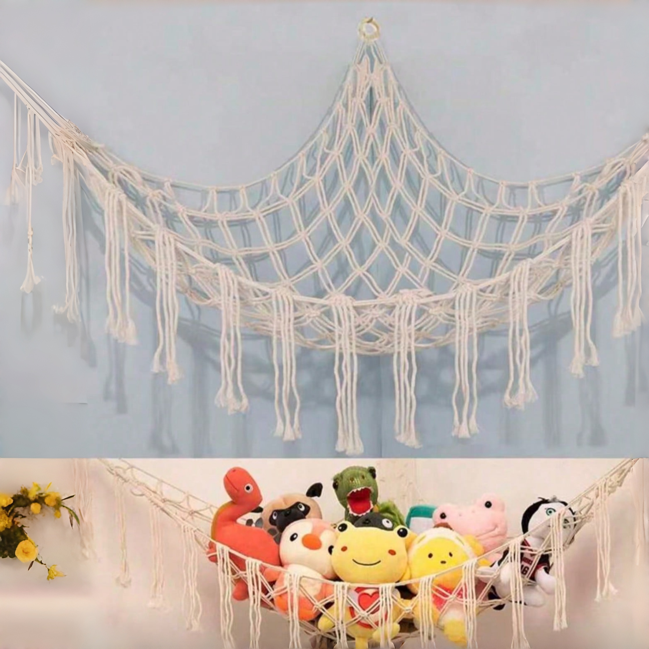Baby Nursery Games - Toy Stuffed Animal Storage Hammock Net