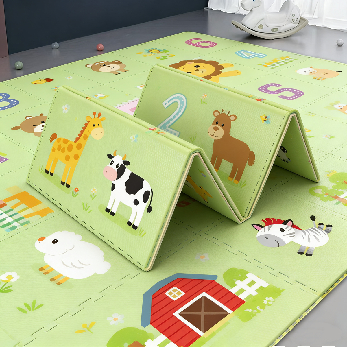 Baby Nursery Games - Foldable Baby Play Mat Educational Non-Toxic