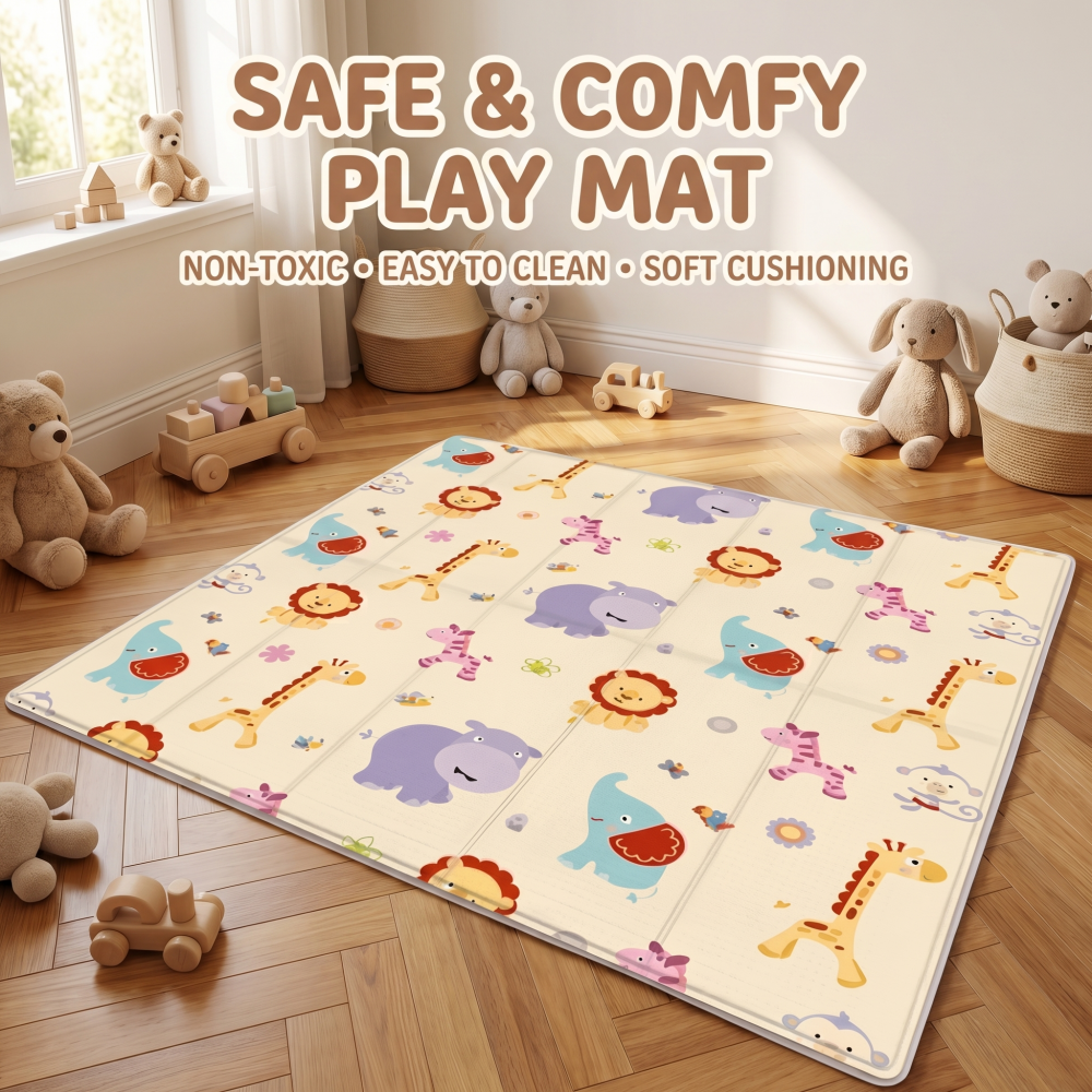 Baby Nursery Games - Baby Play Mat Foldable Crawling Mat