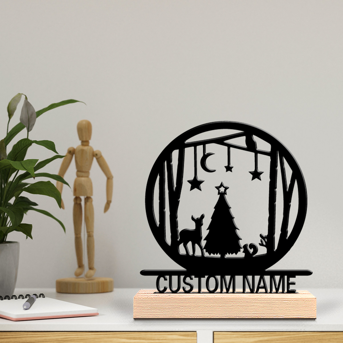 Baby Nursery Forest Theme - 1pc Romantic Personalized Custom Forest Christmas