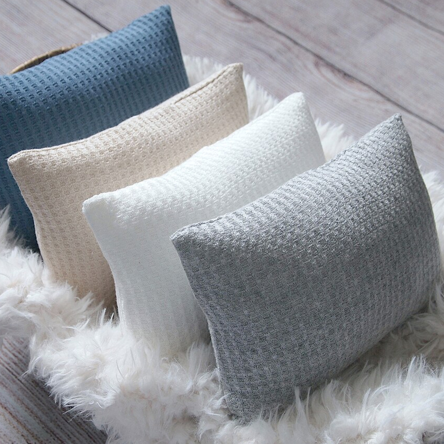 Baby Nursery Bed - Newborn Photography Props Pillow Textured Pillow