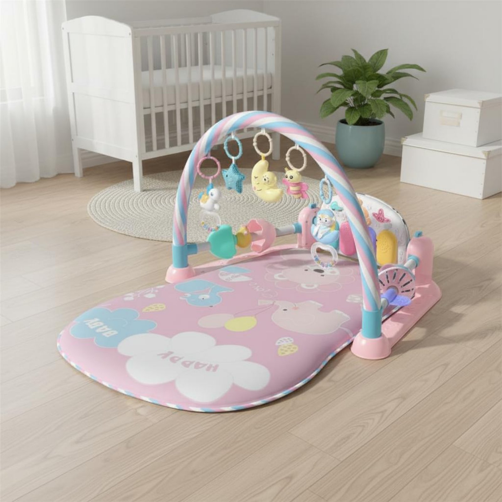 Baby Playpen with Piano Music  – Baby Nursery Bed recenzja i cena