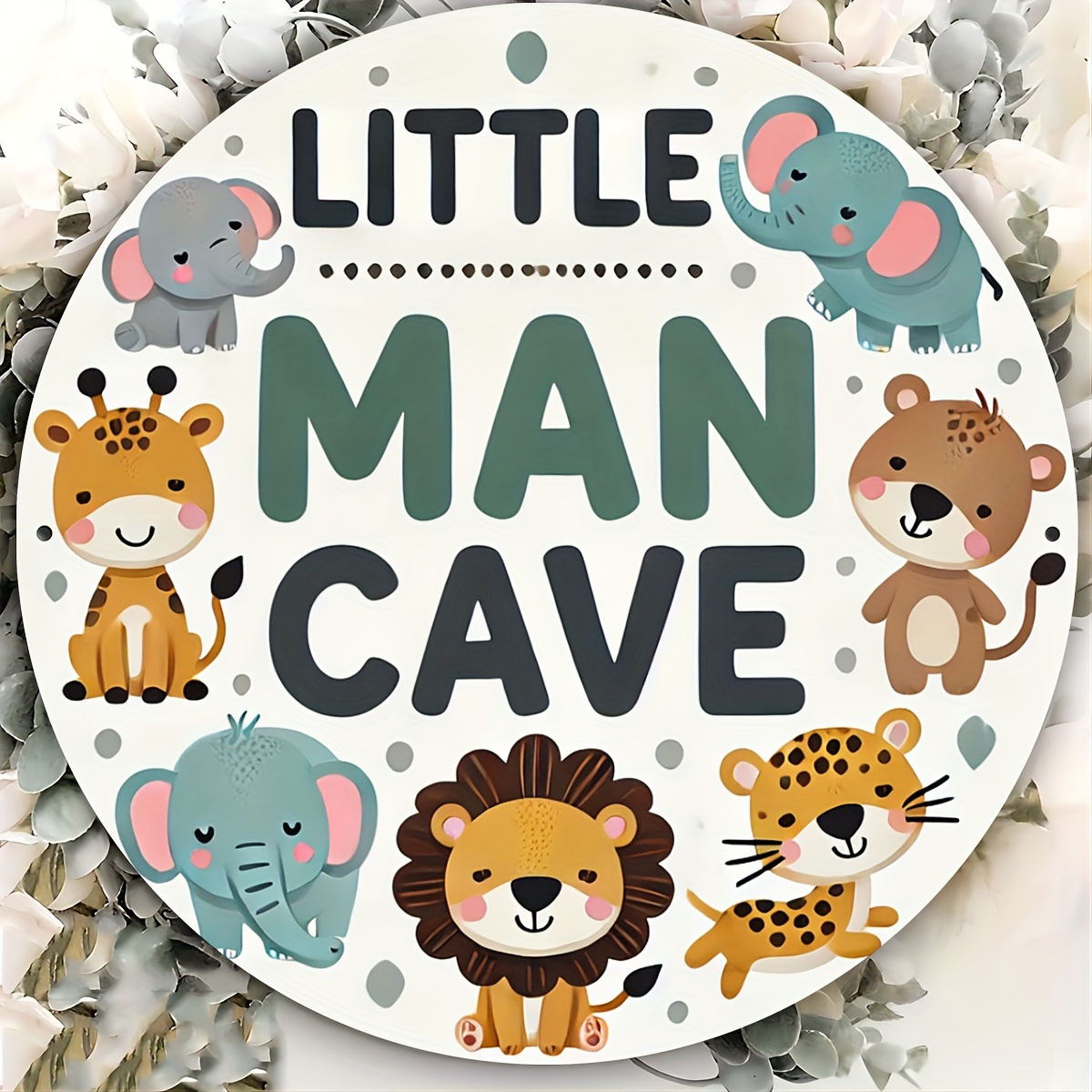 Wooden Sign Little Man Cave Sa – Baby Nursery Vintage recenzja i cena
