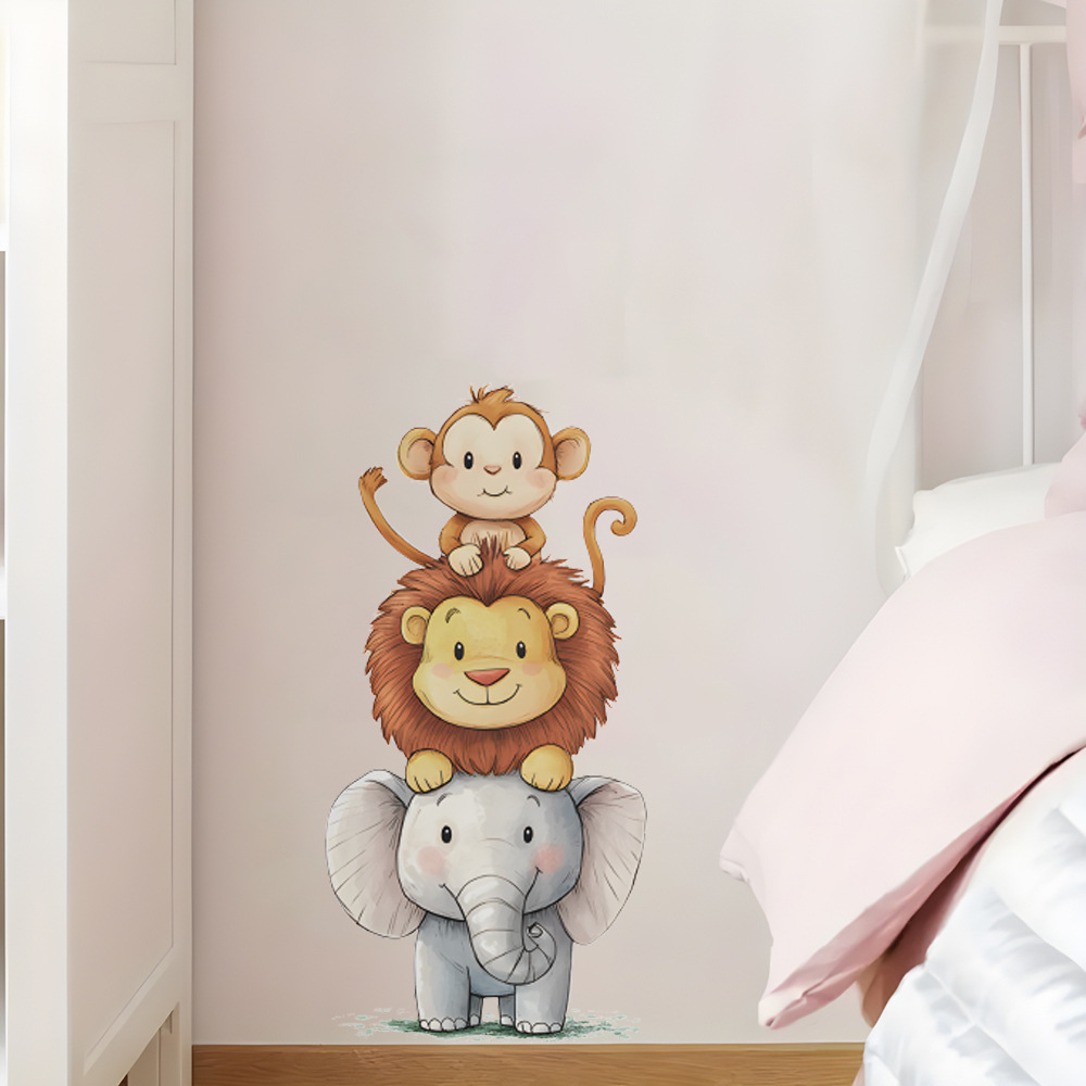 Cute Forest Animals Wall Stick – Baby Nursery Girl Room recenzja i cena