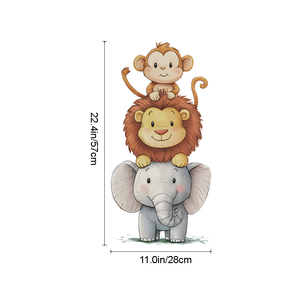 Cute Forest Animals Wall Stick – Baby Nursery Girl Room recenzja i cena