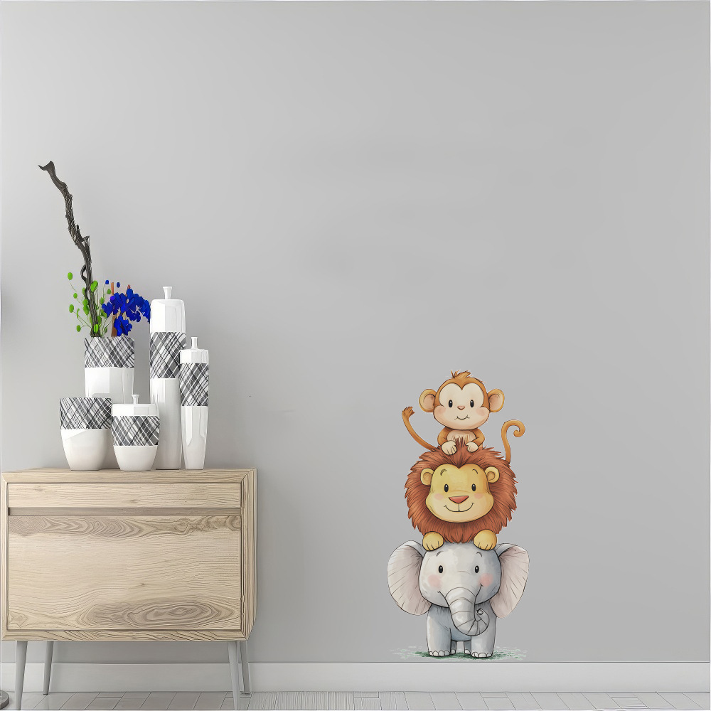 Cute Forest Animals Wall Stick – Baby Nursery Girl Room recenzja i cena