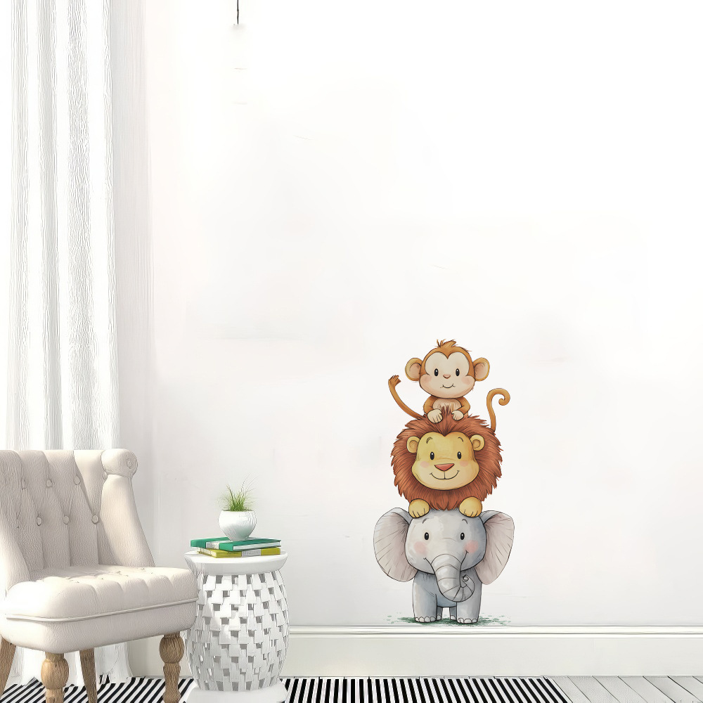 Cute Forest Animals Wall Stick – Baby Nursery Girl Room recenzja i cena