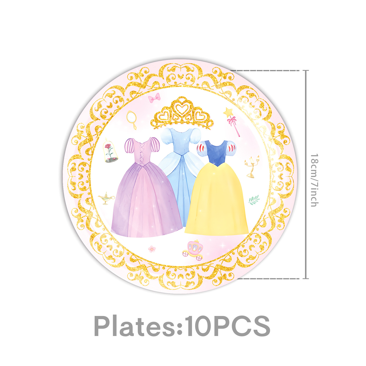 Princess Dress Girls Birthday  – Baby Nursery Girl Room recenzja i cena