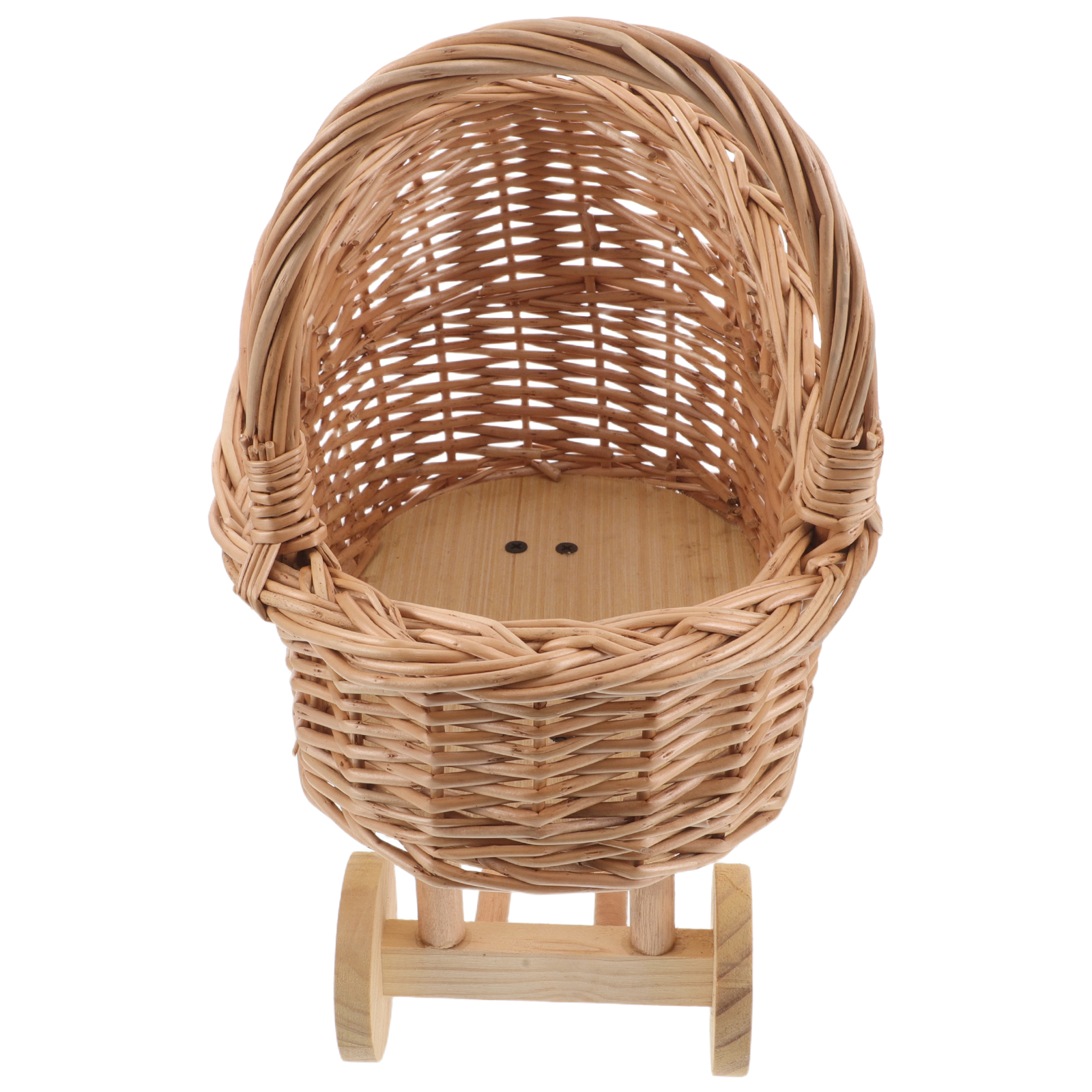 Vintage Rattan Miniature Pram  – Baby Nursery Vintage recenzja i cena