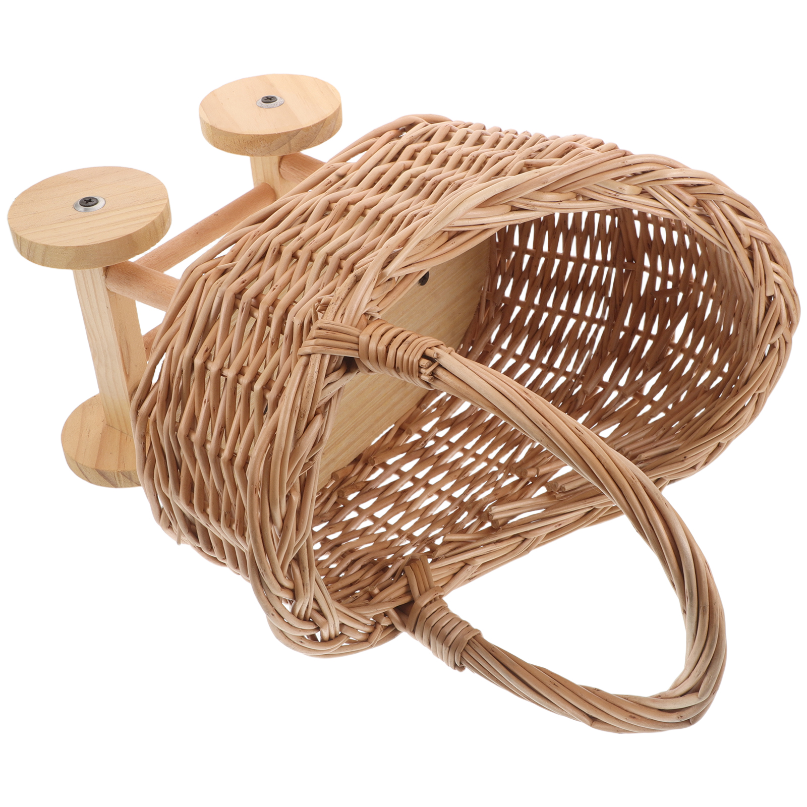 Vintage Rattan Miniature Pram  – Baby Nursery Vintage recenzja i cena