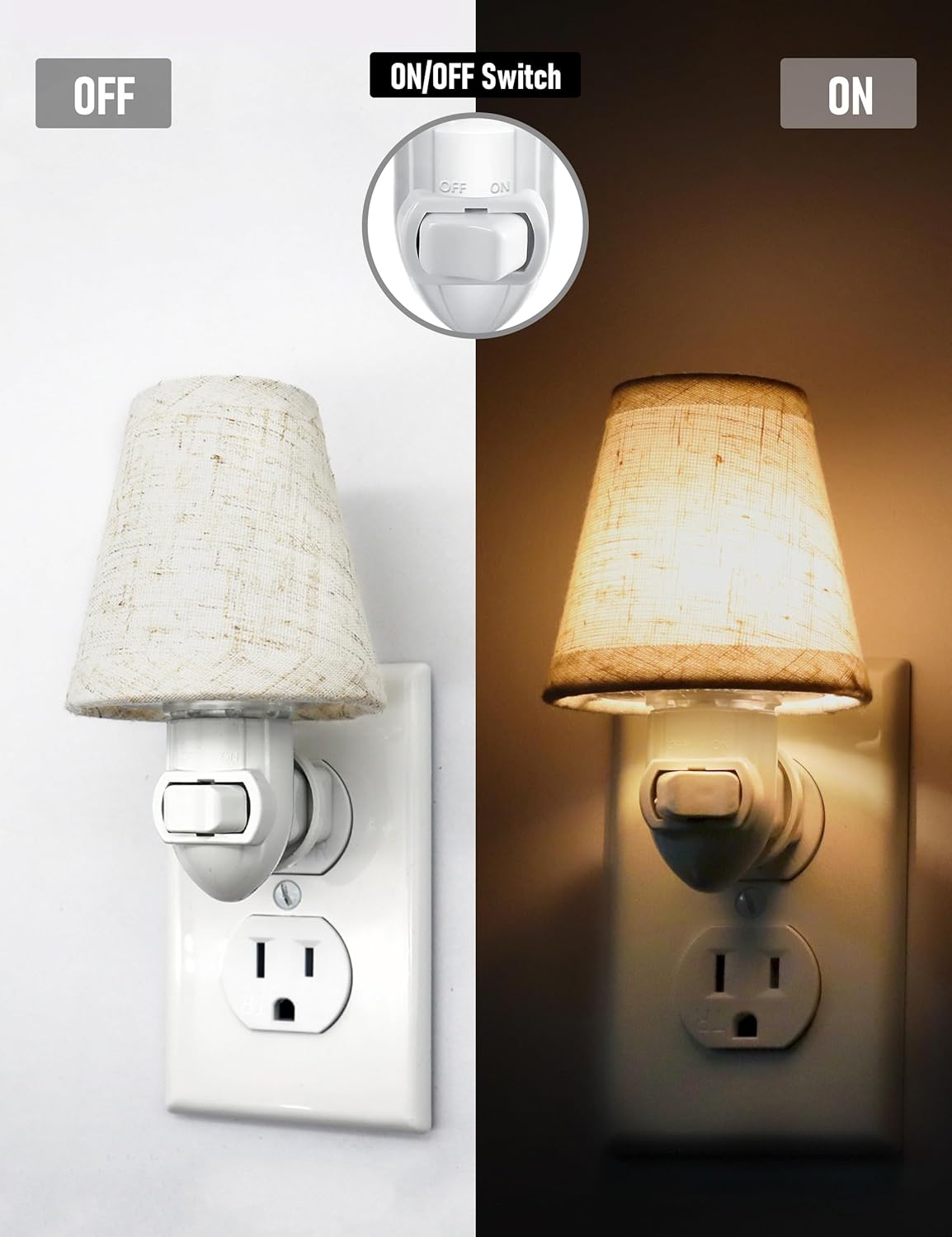 Vintage Plug in Night Light wi – Baby Nursery Light Shade recenzja i cena