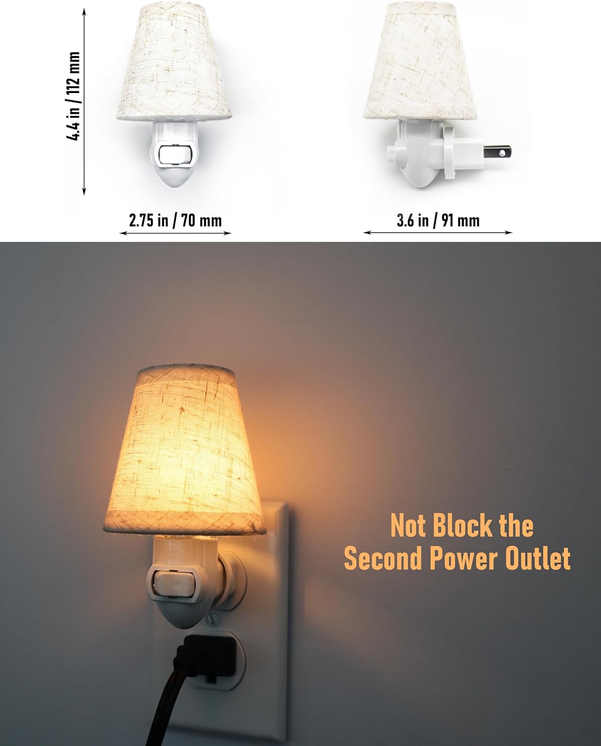 Vintage Plug in Night Light wi – Baby Nursery Light Shade recenzja i cena