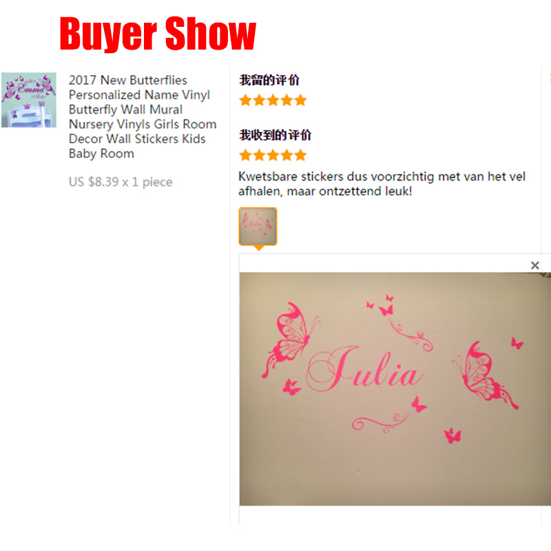 New Butterflies Personalized N – Baby Nursery Girl Room recenzja i cena