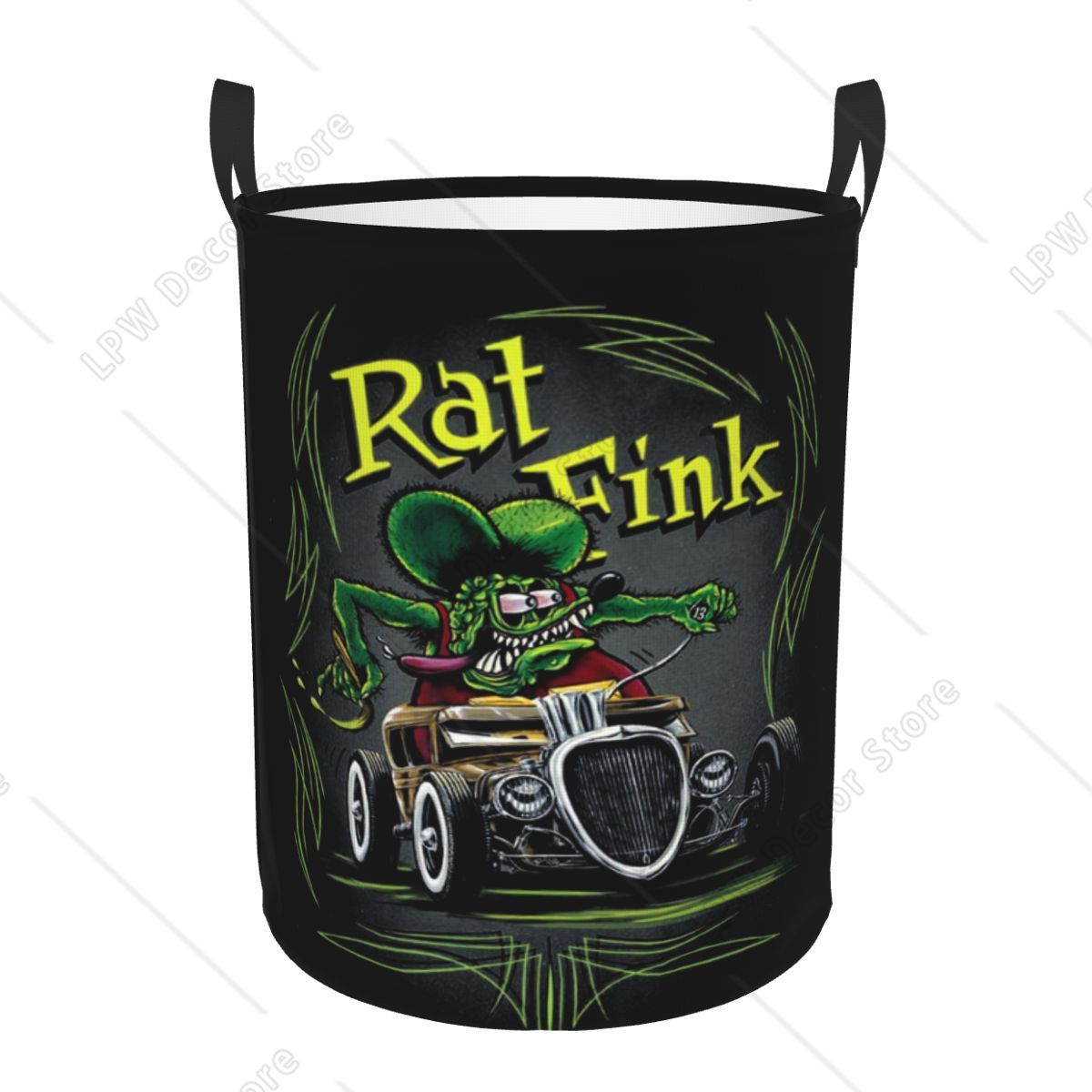 Custom Anime Cartoon Rat Fink  – Baby Nursery Laundry Hamper recenzja i cena