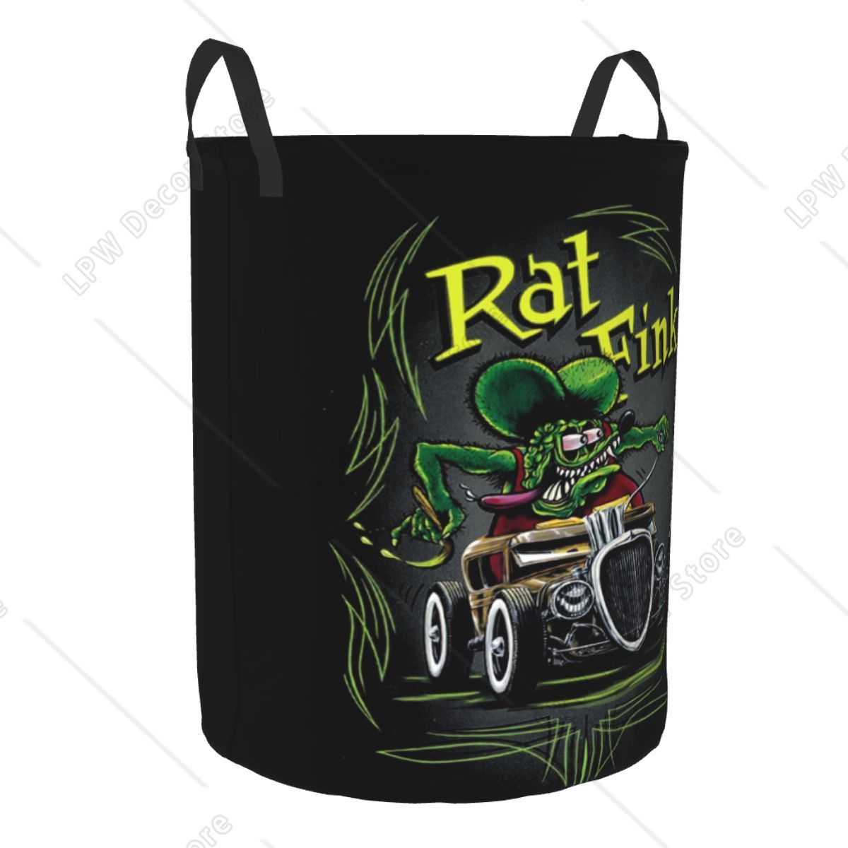 Custom Anime Cartoon Rat Fink  – Baby Nursery Laundry Hamper recenzja i cena