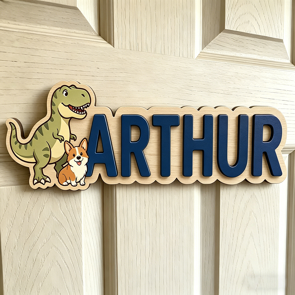 Whimsical Dinosaur & Puppy Cus – Baby Nursery Neutral recenzja i cena