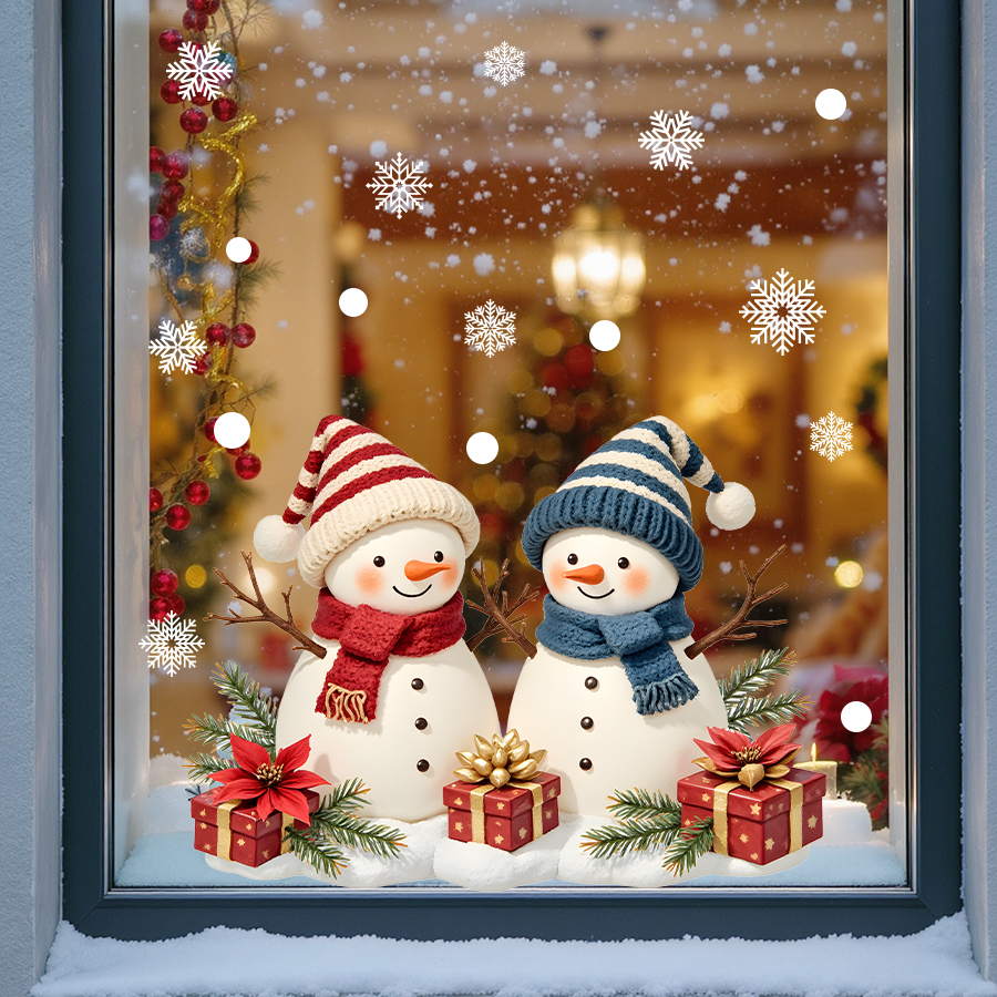 ​Christmas Window Stickers Sno – Wall Decal Nursery recenzja i cena