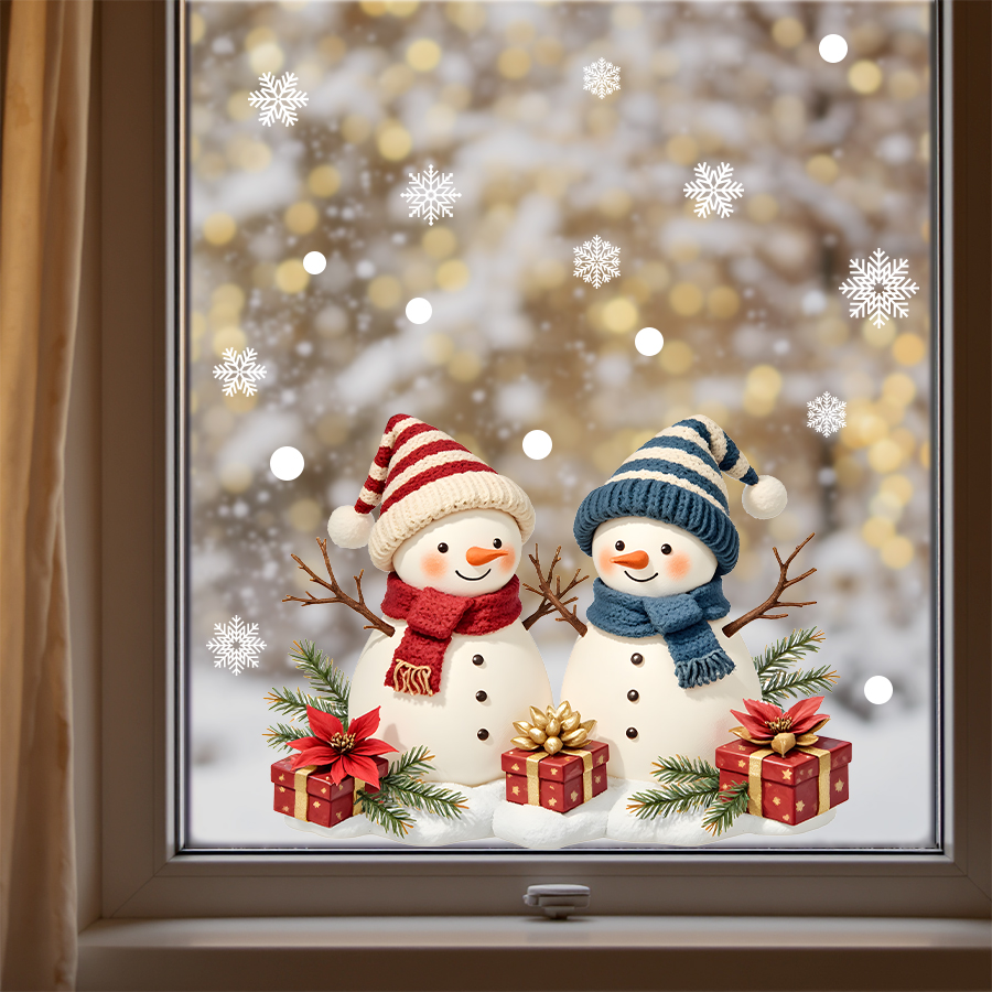 ​Christmas Window Stickers Sno – Wall Decal Nursery recenzja i cena
