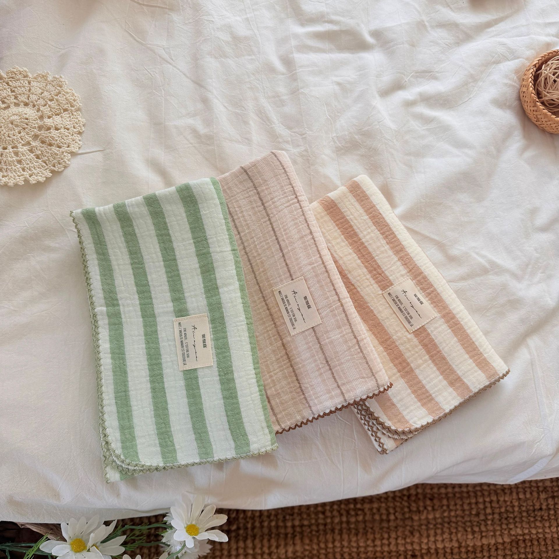 Summer Muslin Baby Swaddle Bla – Baby Girl Nursery Quilt recenzja i cena