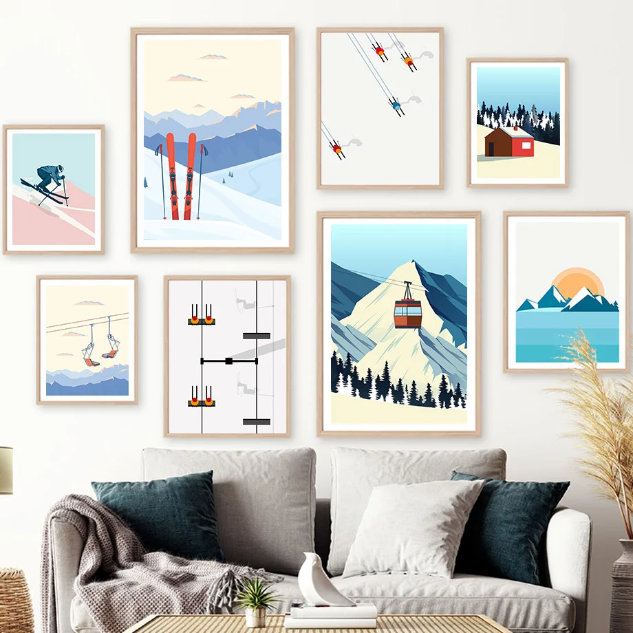 Vintage Minimalist Ski Snowboa – Baby Nursery Vintage recenzja i cena