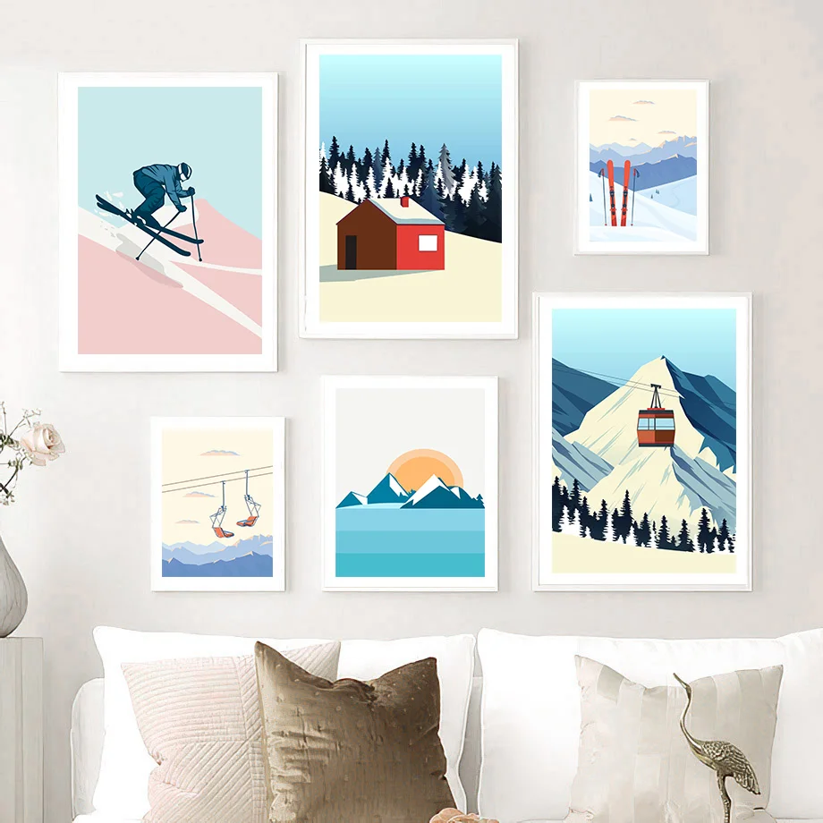 Vintage Minimalist Ski Snowboa – Baby Nursery Vintage recenzja i cena