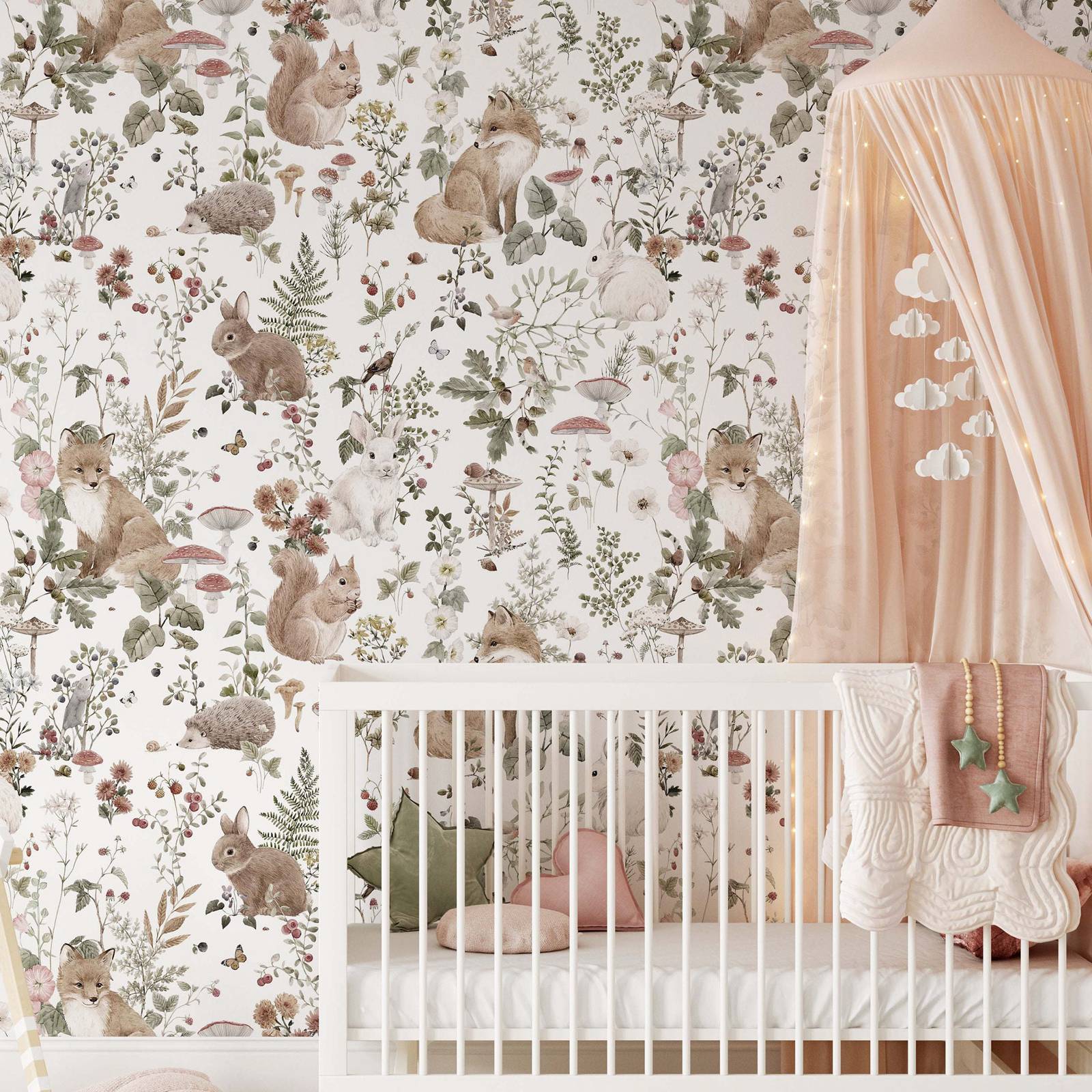 Forest Babies MuraL, Boys Nurs – Baby Nursery Vintage recenzja i cena