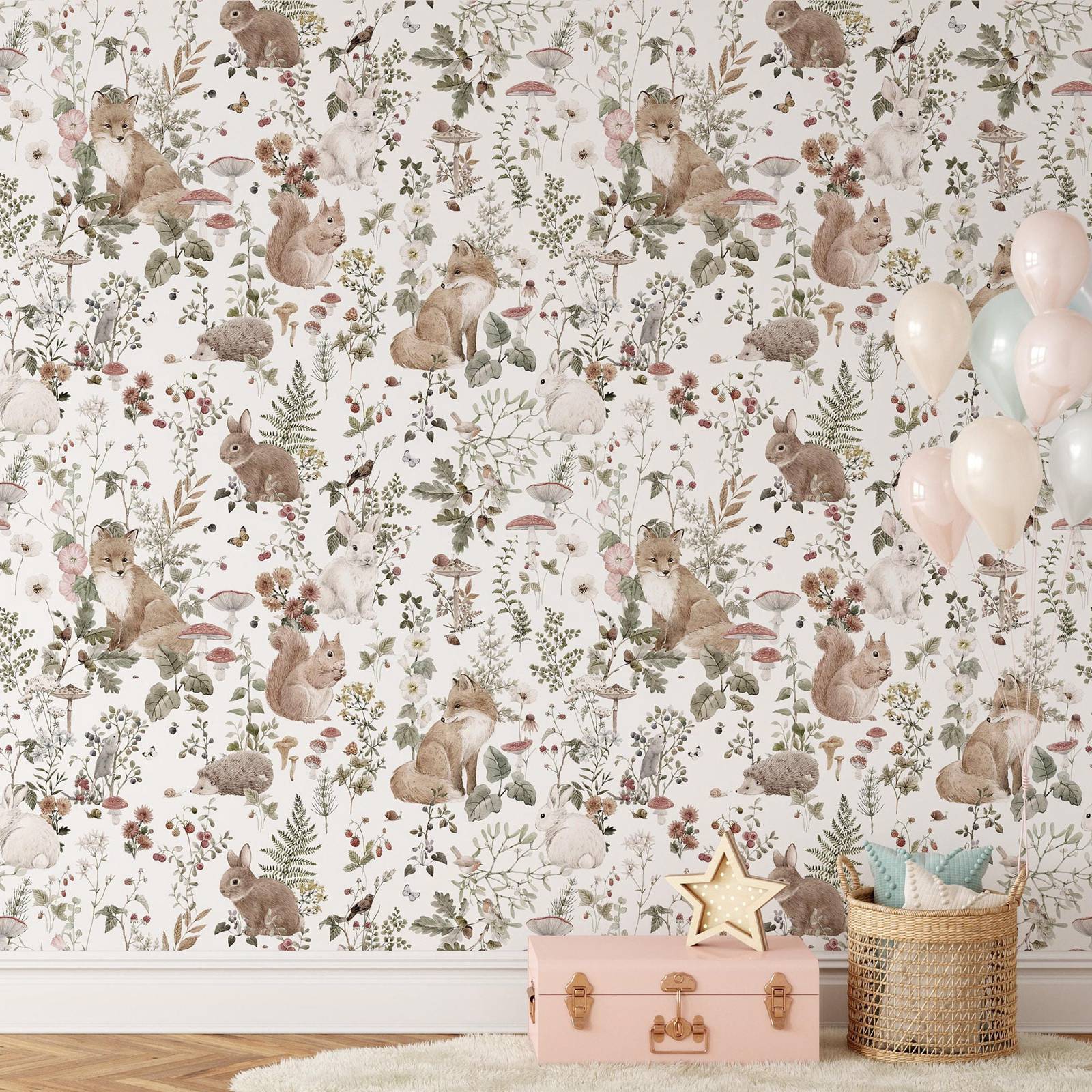 Forest Babies MuraL, Boys Nurs – Baby Nursery Vintage recenzja i cena