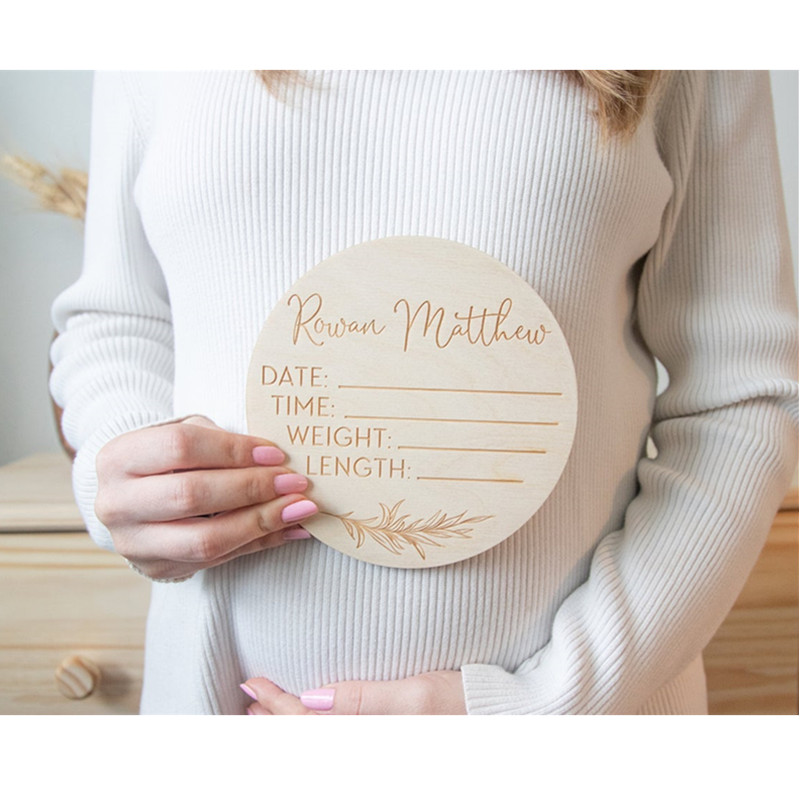 Wooden baby name sign Personal – Baby Nursery In Hospital recenzja i cena