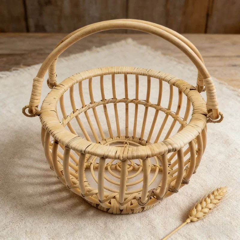 Infant Posing Bed Retro Rattan – Baby Nursery Bed recenzja i cena
