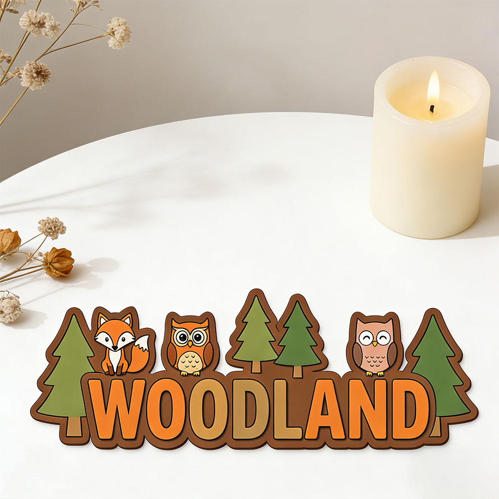 Custom Woodland Fox Owl Name D – Baby Nursery Forest Theme recenzja i cena