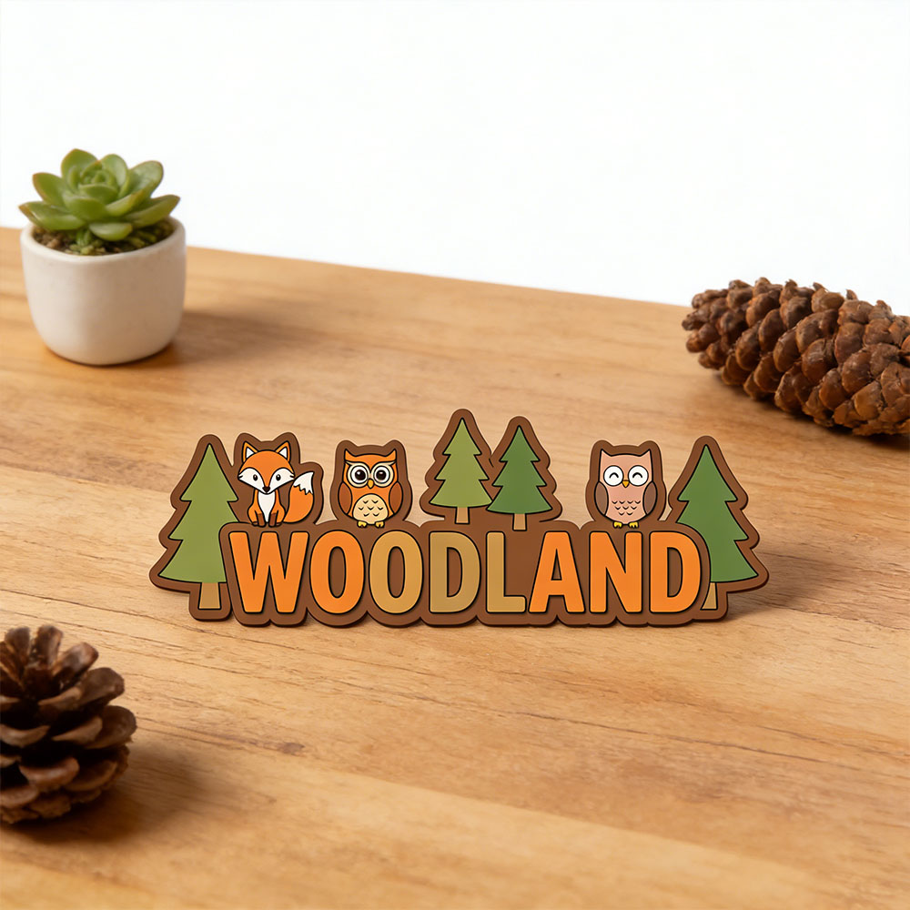 Custom Woodland Fox Owl Name D – Baby Nursery Forest Theme recenzja i cena