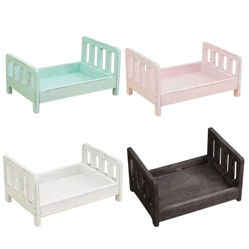 Infant Posing Sofa Retro Wood  – Baby Nursery Bed recenzja i cena