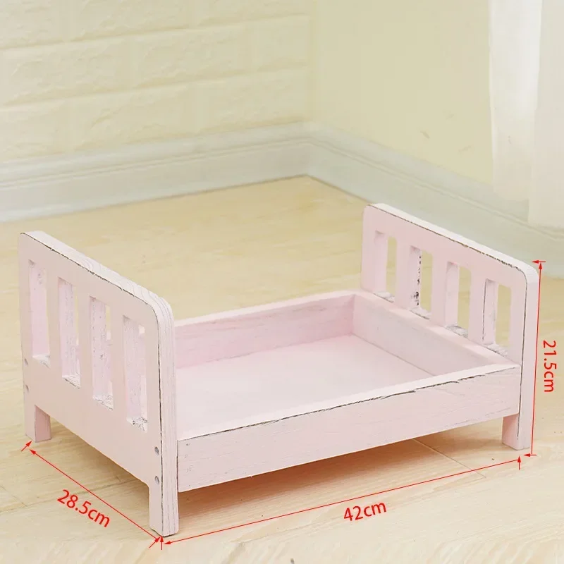 Infant Posing Sofa Retro Wood  – Baby Nursery Bed recenzja i cena