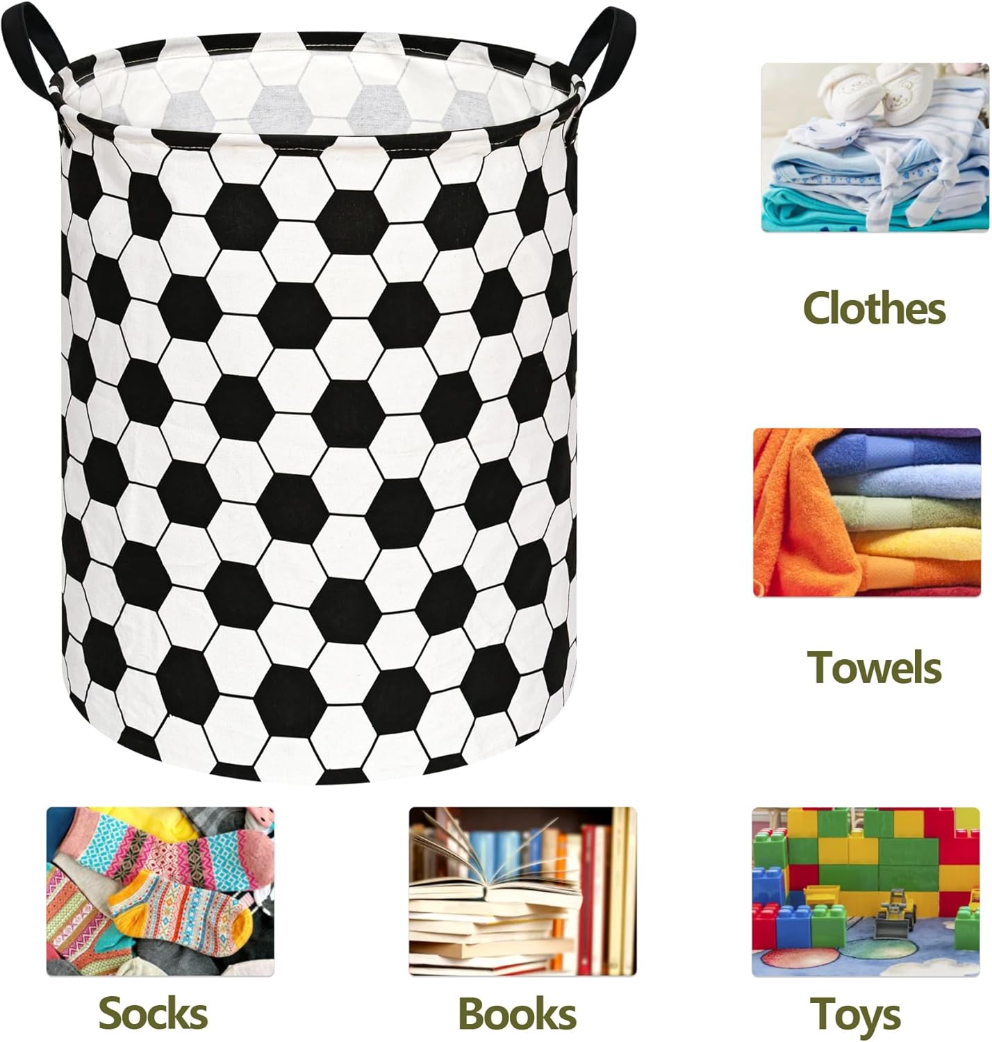 Round Kids Laundry Gift Basket – Baby Nursery Laundry Hamper recenzja i cena