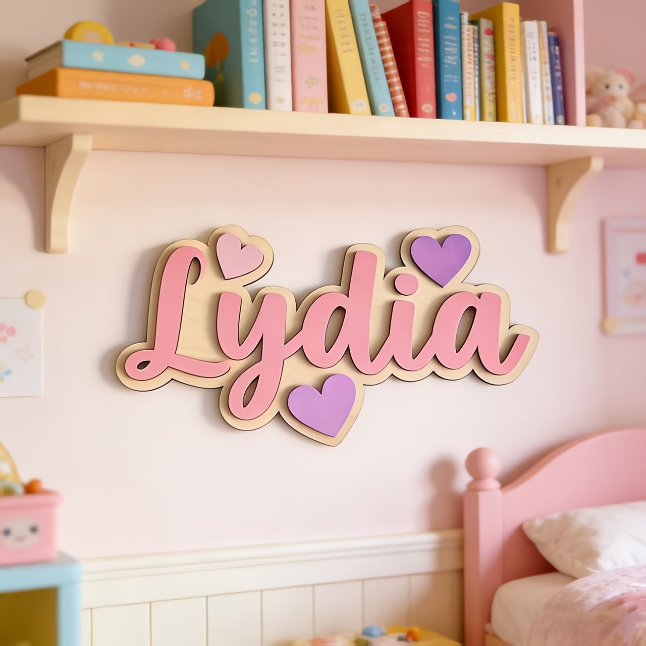 Personalized Gradient Heart Na – Baby Nursery Gifts recenzja i cena