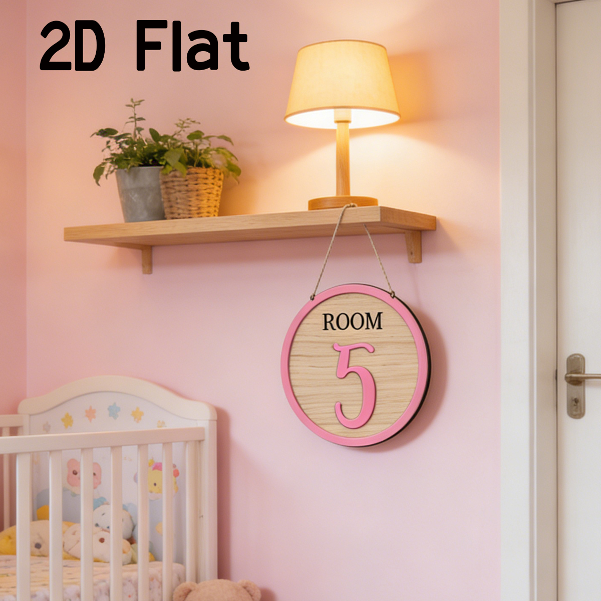 1Pc Cutom Pink Room Number Woo – Baby Nursery Wall recenzja i cena