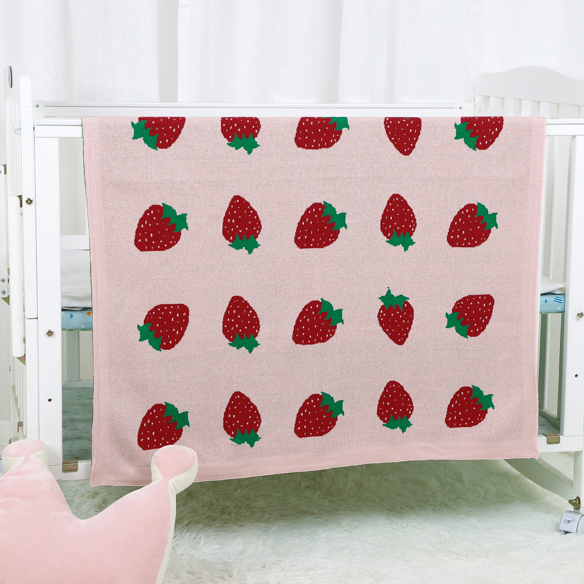 Baby Nursery Blanket 100% Cott – Baby Girl Nursery Quilt recenzja i cena