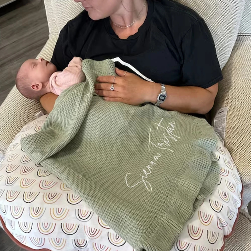 Embroidered Baby Blanket Custo – Baby Nursery In Hospital recenzja i cena