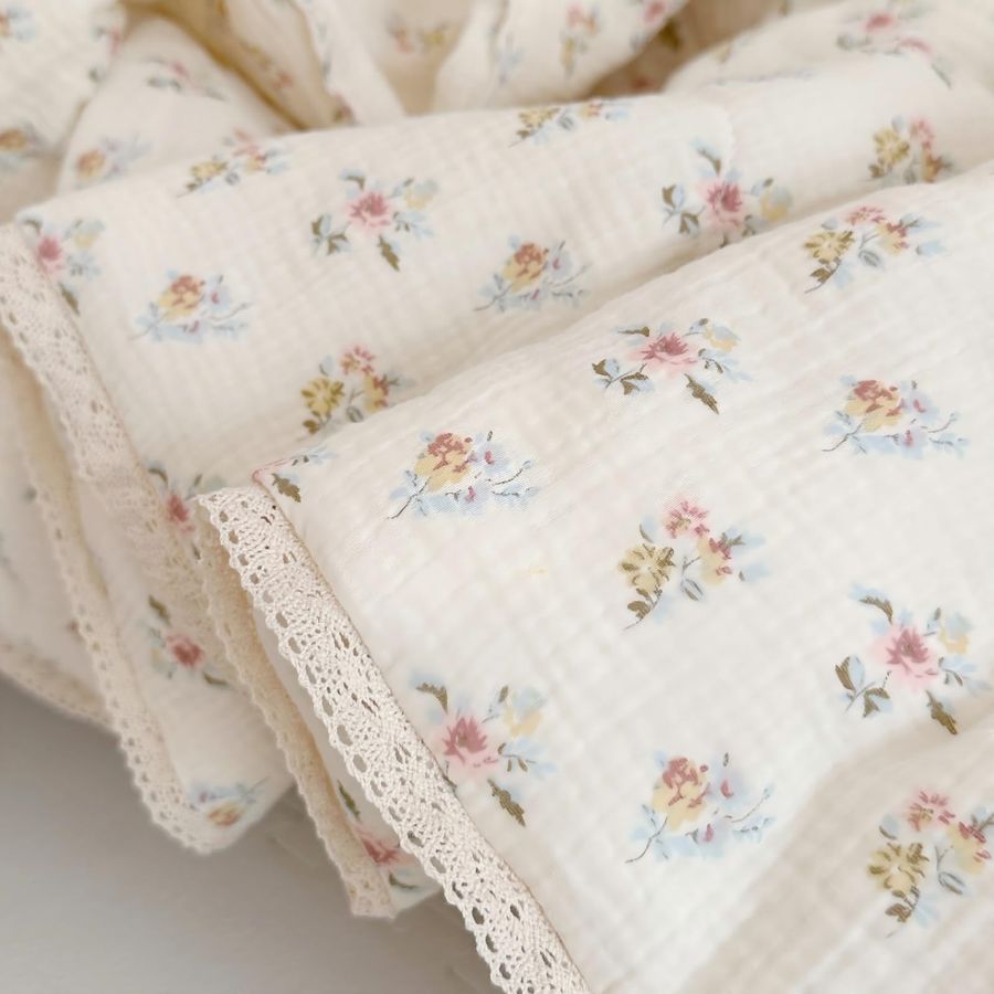Muslin Nursery Blanket for Tod – Baby Girl Nursery Quilt recenzja i cena