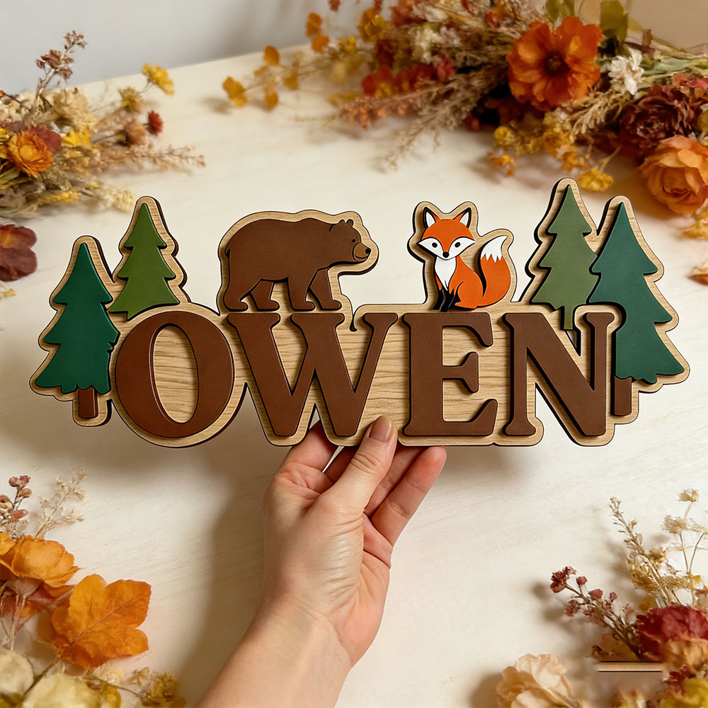 Custom Woodland Forest Bear Fo – Baby Nursery Forest Theme recenzja i cena