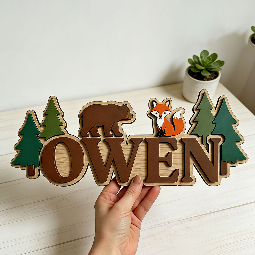 Custom Woodland Forest Bear Fo – Baby Nursery Forest Theme recenzja i cena