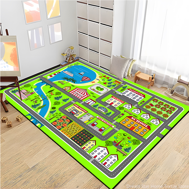 Kids Road Traffic Carpet Carto – Baby Nursery Games recenzja i cena