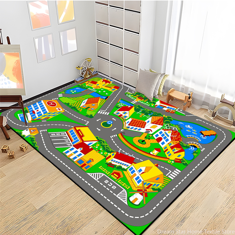 Kids Road Traffic Carpet Carto – Baby Nursery Games recenzja i cena