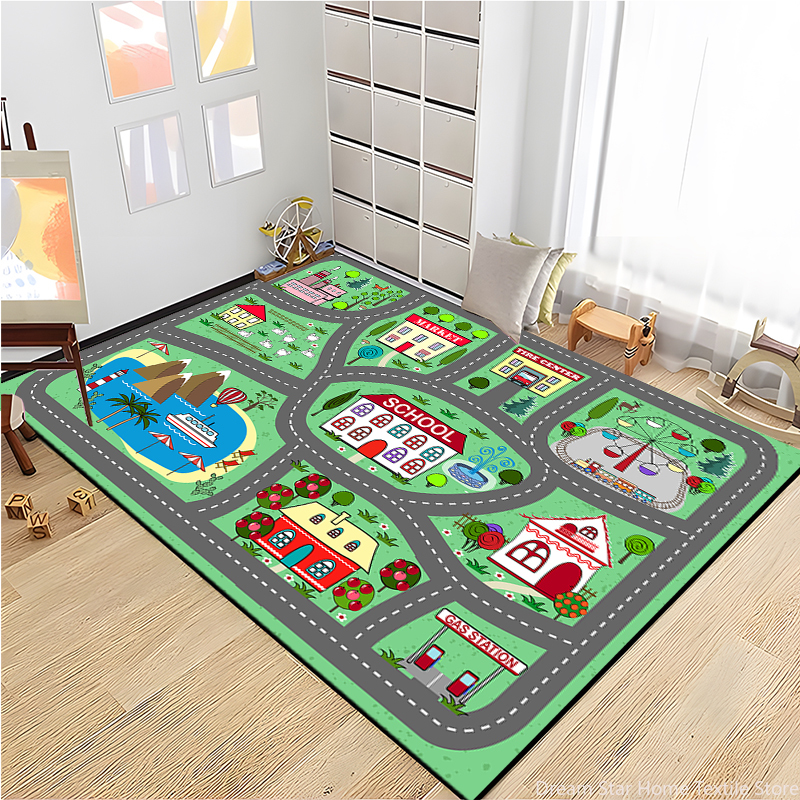 Kids Road Traffic Carpet Carto – Baby Nursery Games recenzja i cena