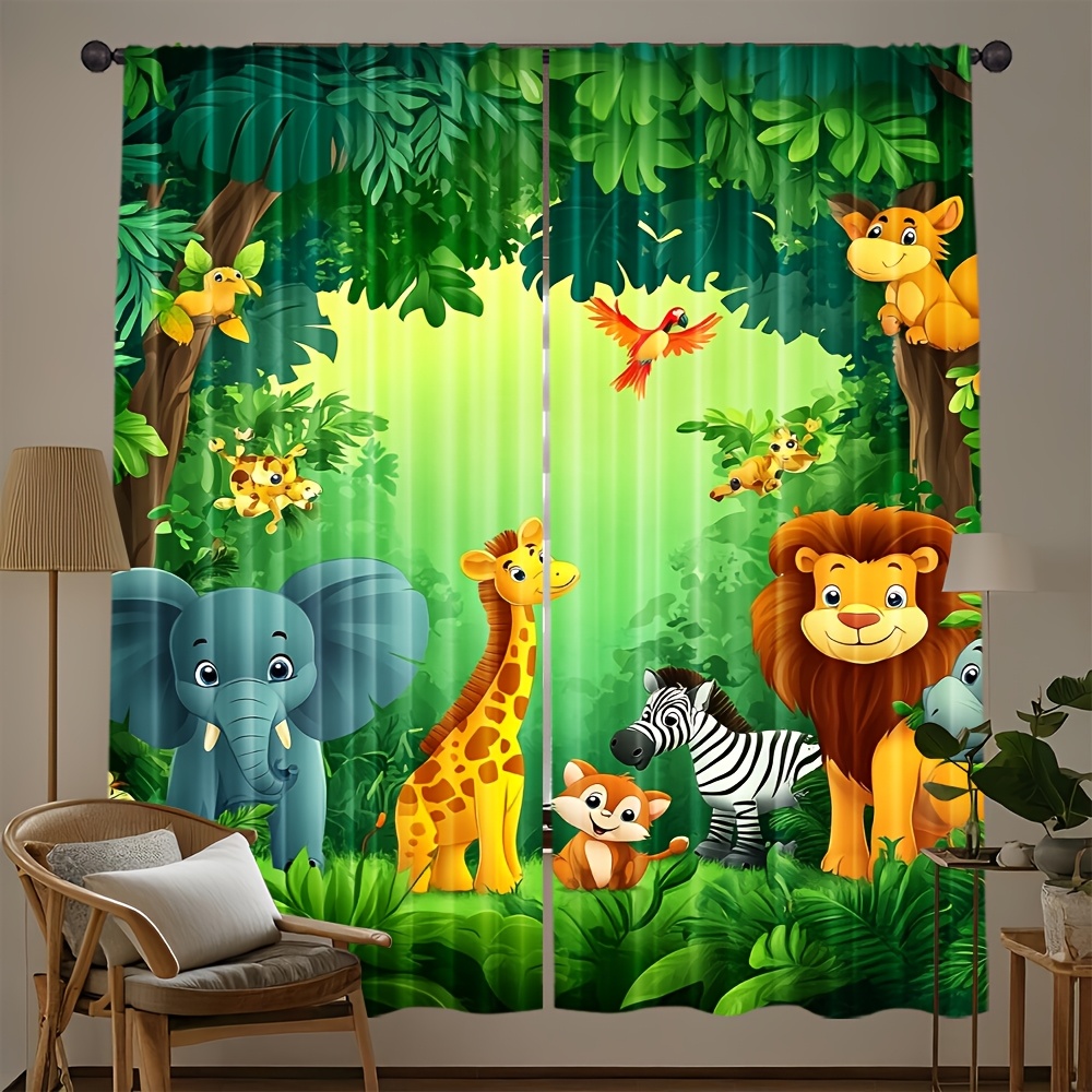 2pcs Cartoon Animal Curtains J – Baby Nursery In Hospital recenzja i cena