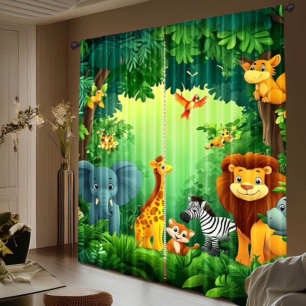 2pcs Cartoon Animal Curtains J – Baby Nursery In Hospital recenzja i cena