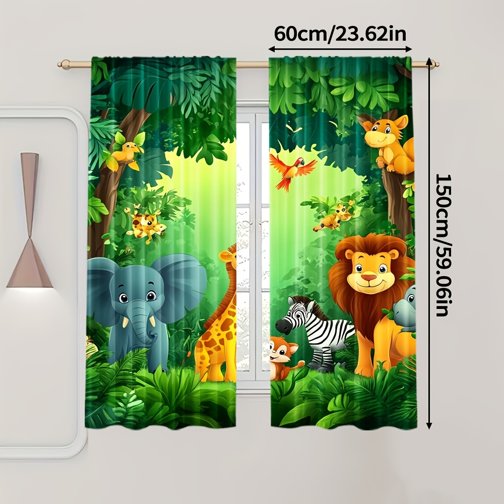 2pcs Cartoon Animal Curtains J – Baby Nursery In Hospital recenzja i cena