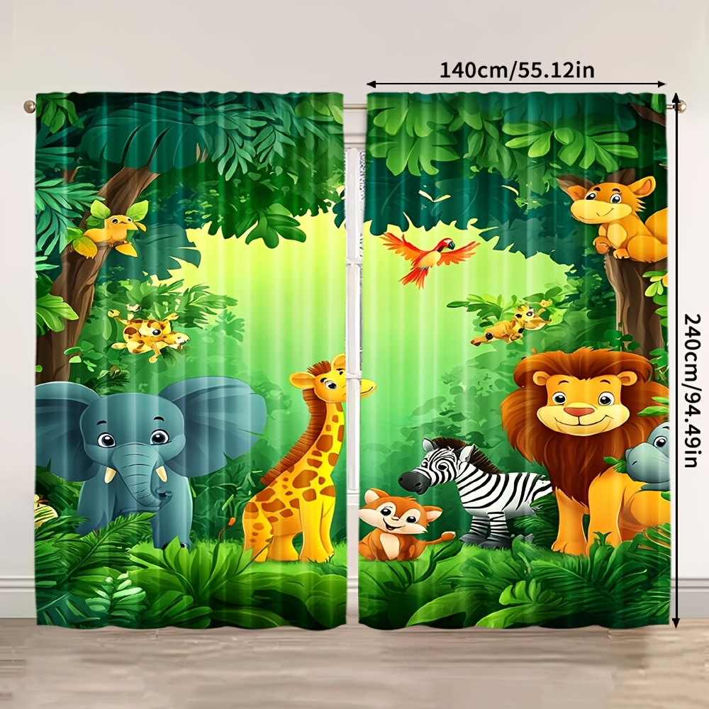 2pcs Cartoon Animal Curtains J – Baby Nursery In Hospital recenzja i cena